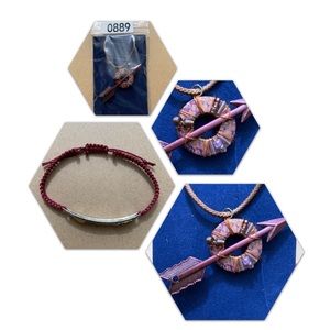 🔥5/$20🔥 Arrow Necklace and Macrame Bracelet New and Handmade